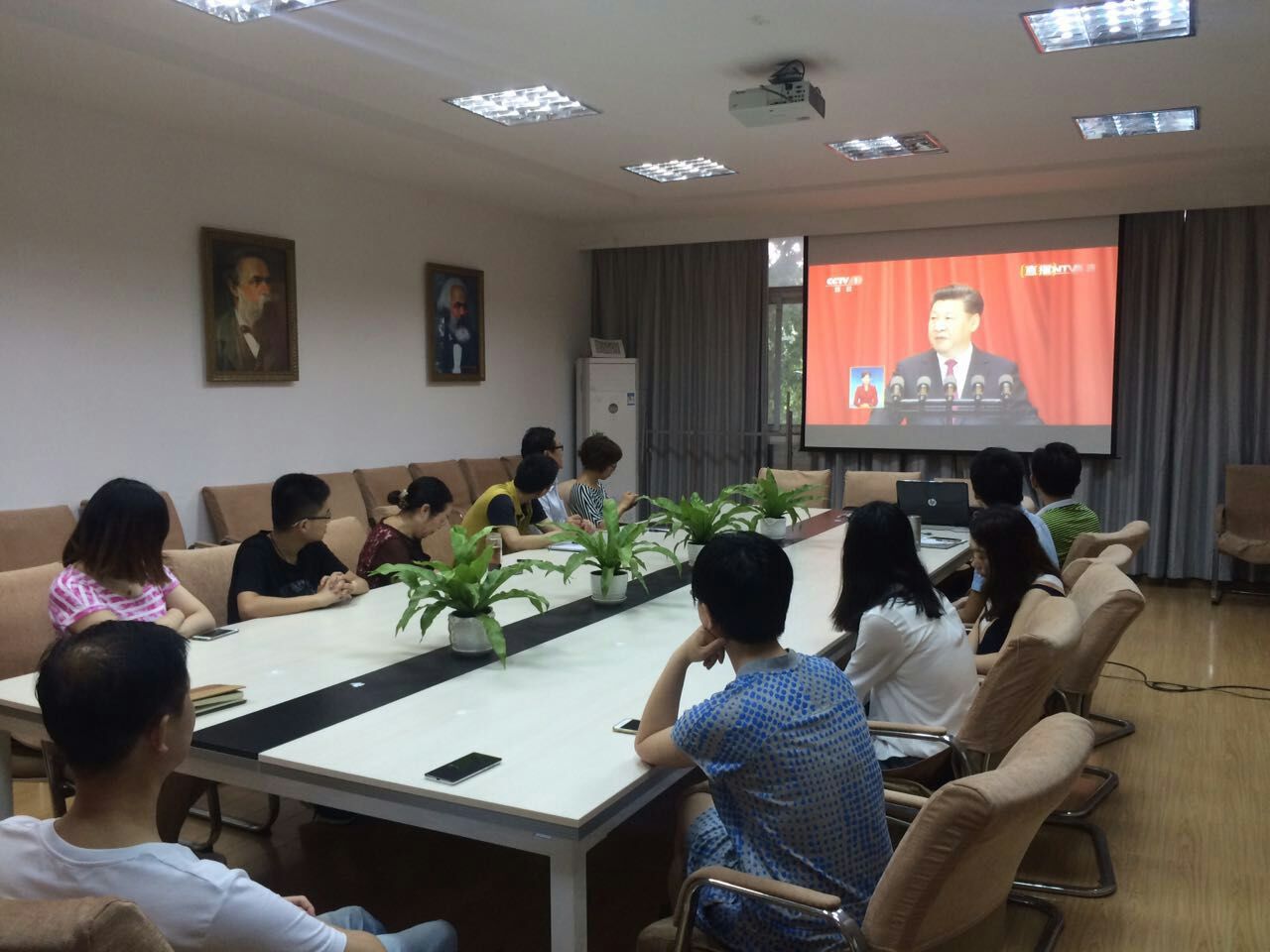 【两学一做】beat365平台官方网站组织观看建党95周年庆祝大会