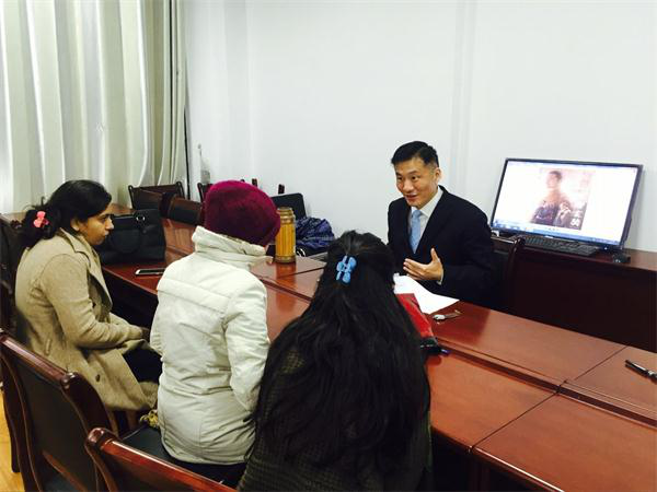 beat365官网高农老师为留学生作“中国历史与文化概况”讲座